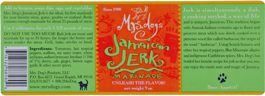 Mr. dog' s Jamaican Jerk
