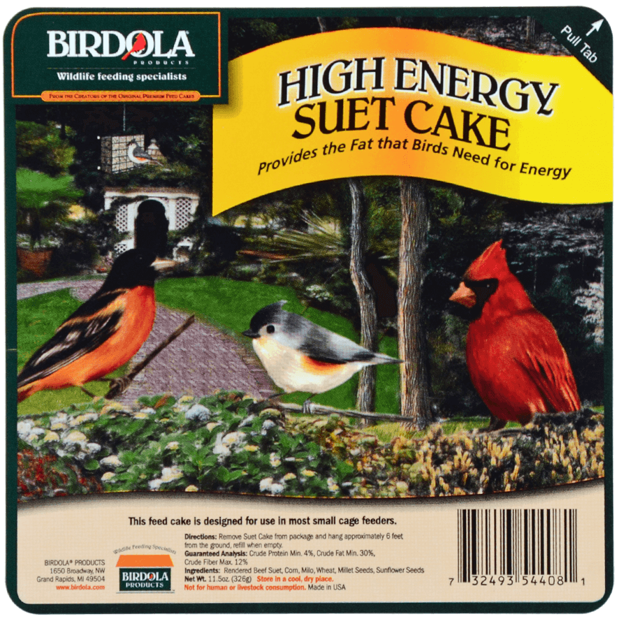 Suet Cake Product Label 01